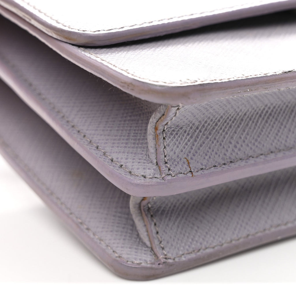 Saffiano Lux Crossbody Bag Glicine