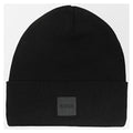 Hugo Boss Men's Fantastico Ribbed Cotton Beanie, Black