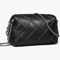 Tory Burch Women's Fleming Distressed Leather Crossbody, Black