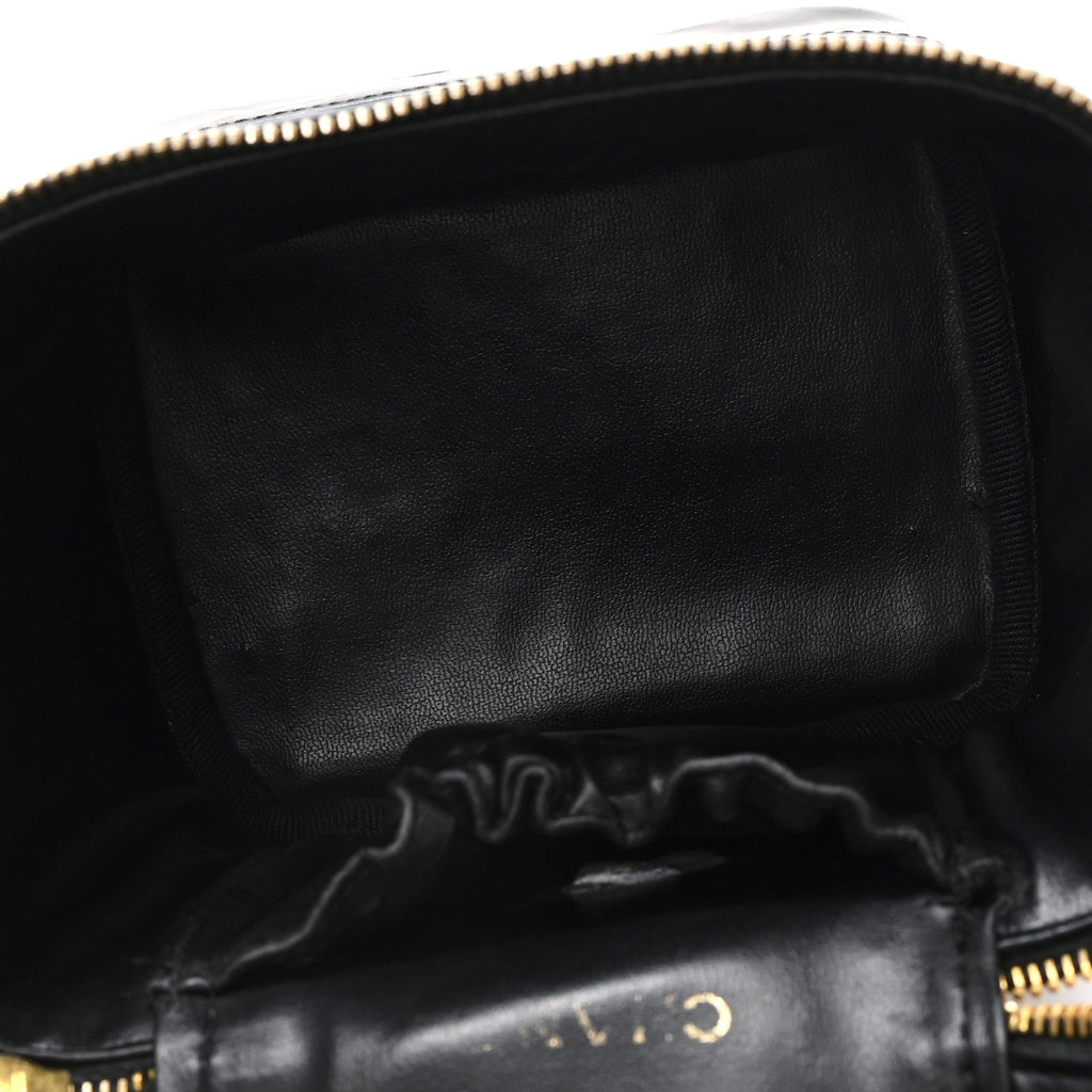 Patent Timeless Vanity Cosmetic Case Black