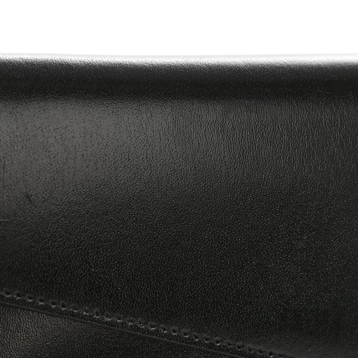 Smooth Shiny Calfskin Monogram Uptown Pouch Black