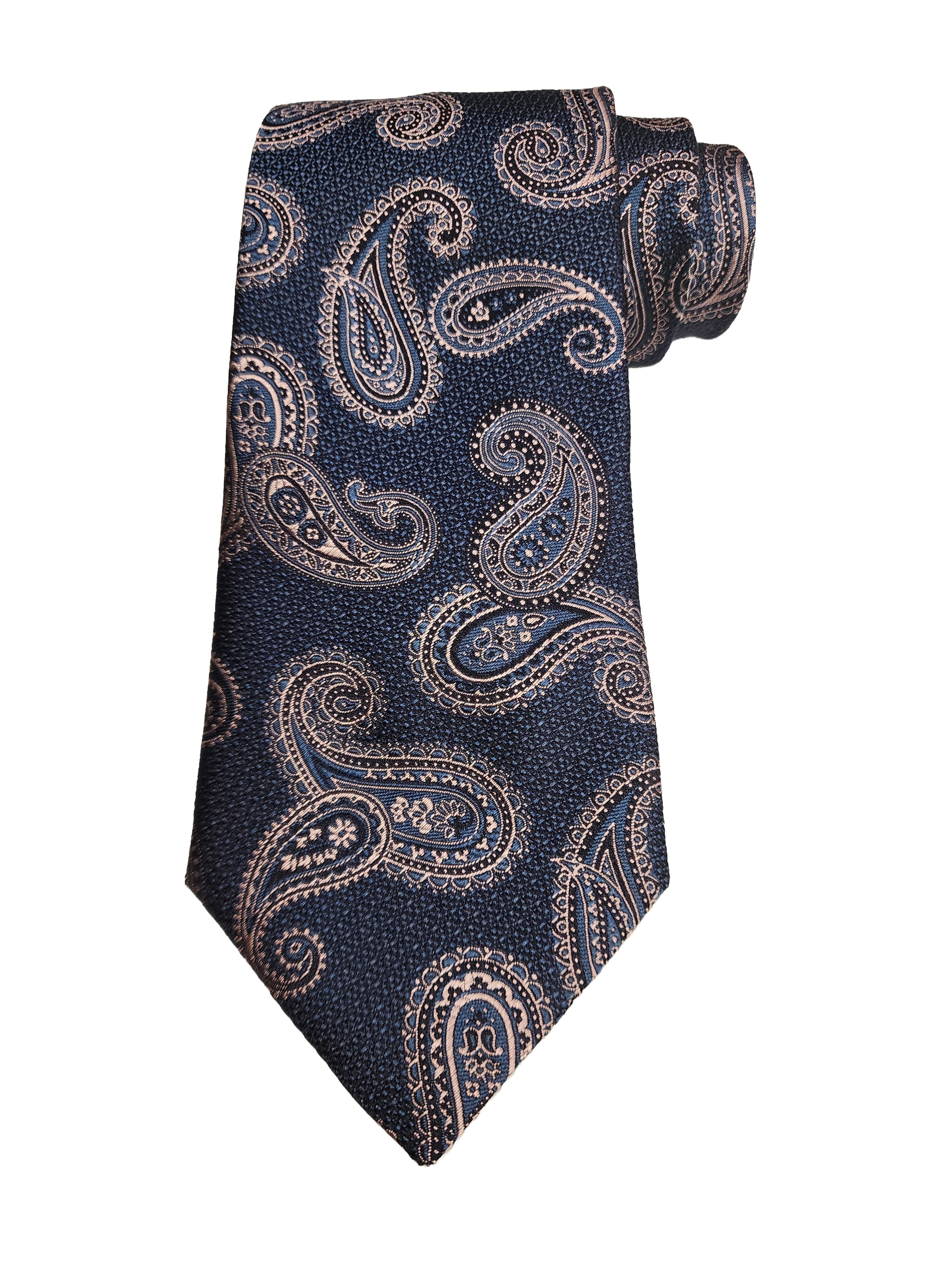 Etro Men's Jacquard Paisley Print Silk Neck Tie, Azzurro