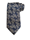 Etro Men's Jacquard Paisley Print Silk Neck Tie, Blue
