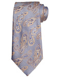 Etro Men's Jacquard Paisley Print Silk Neck Tie, Blue y Sky