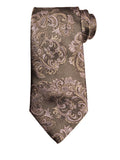 Etro Men's Jacquard Paisley Print Silk Neck Tie, Marrone