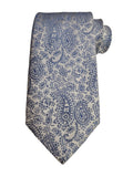 Etro Men's Jacquard Paisley Print Silk Neck Tie, Blue y Sky