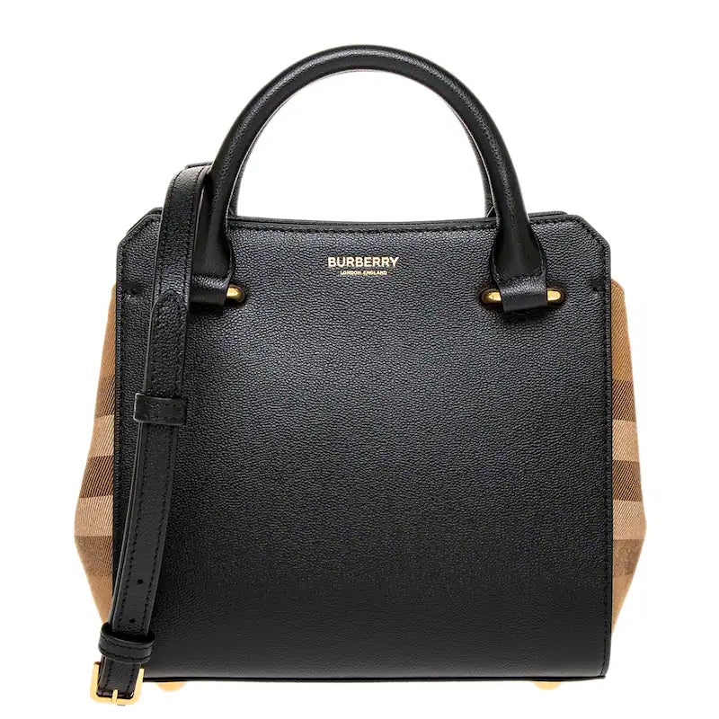 Burberry Women's Banwell Mini Leather Tote, Black