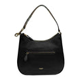 Burberry Women's Hobo Leather Check Strap Shoulder Bag, Black