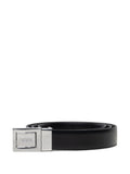 Hugo Boss Men's Reversible Belt With Engraved Logo Buckle, Black, One Size