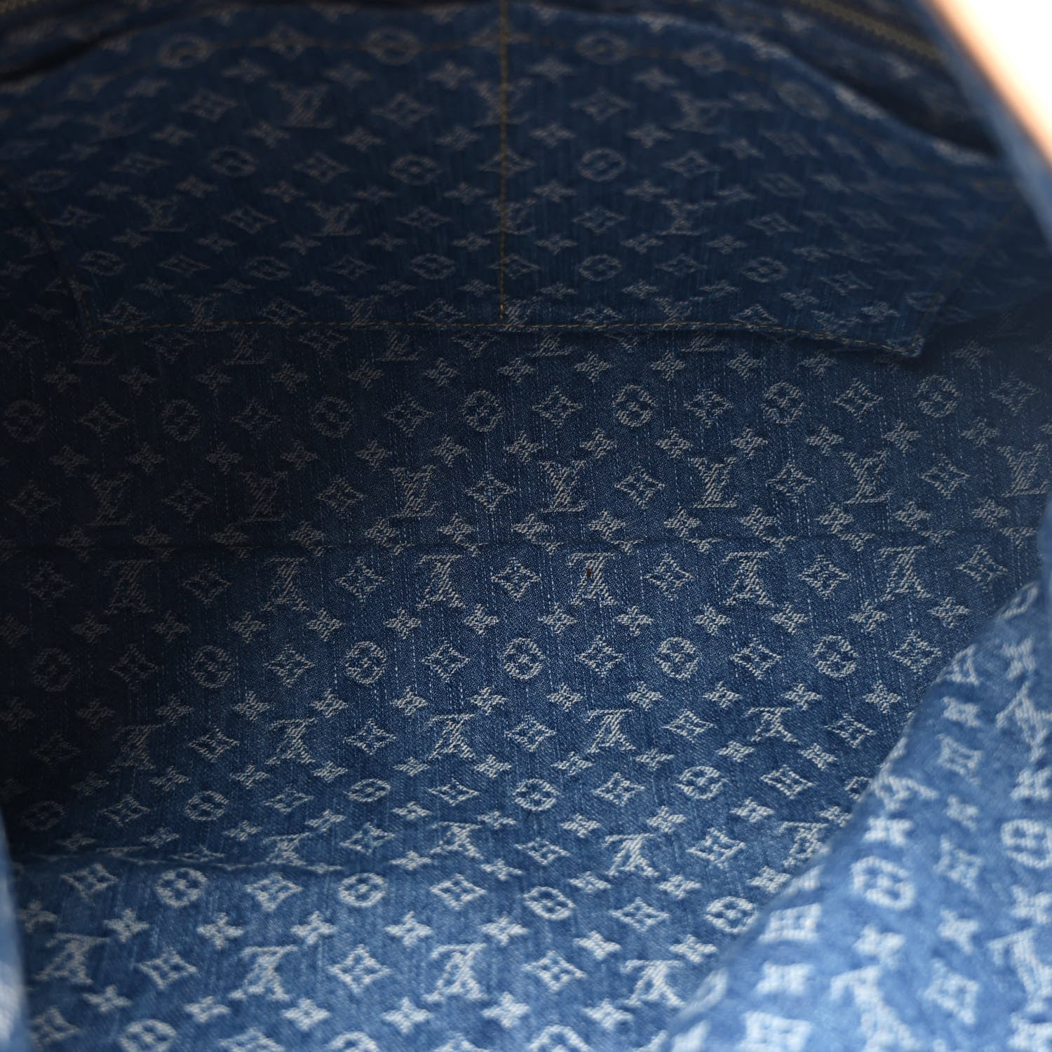 Monogram Denim CarryAll MM Blue