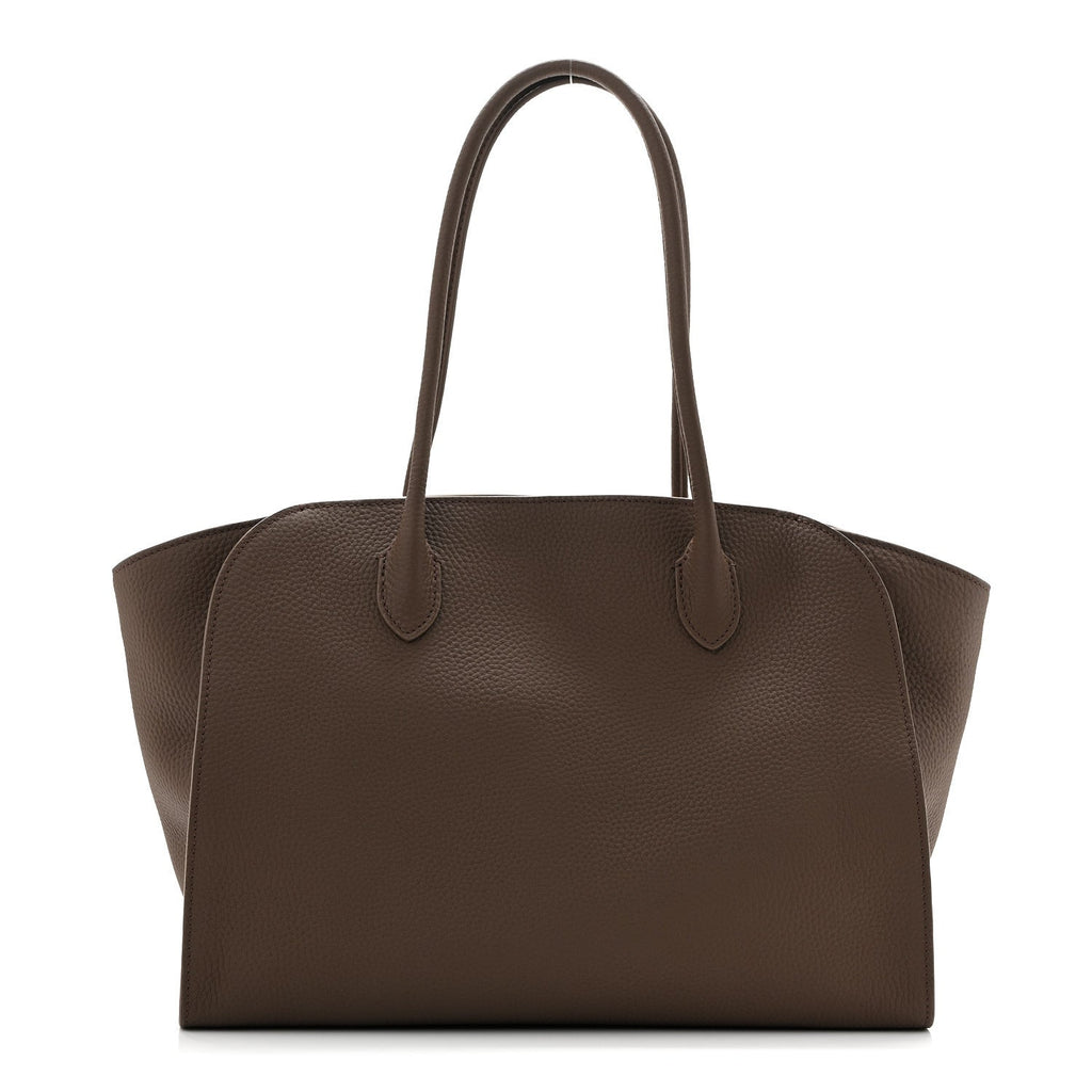 Matte Grained Calfskin Marlo 14 Dark Olive