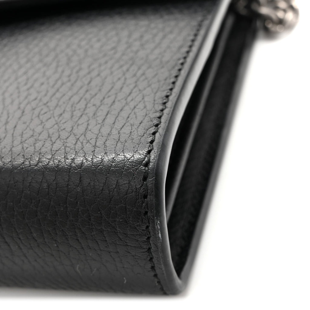 Calfskin Mini Dionysus Chain Wallet Black