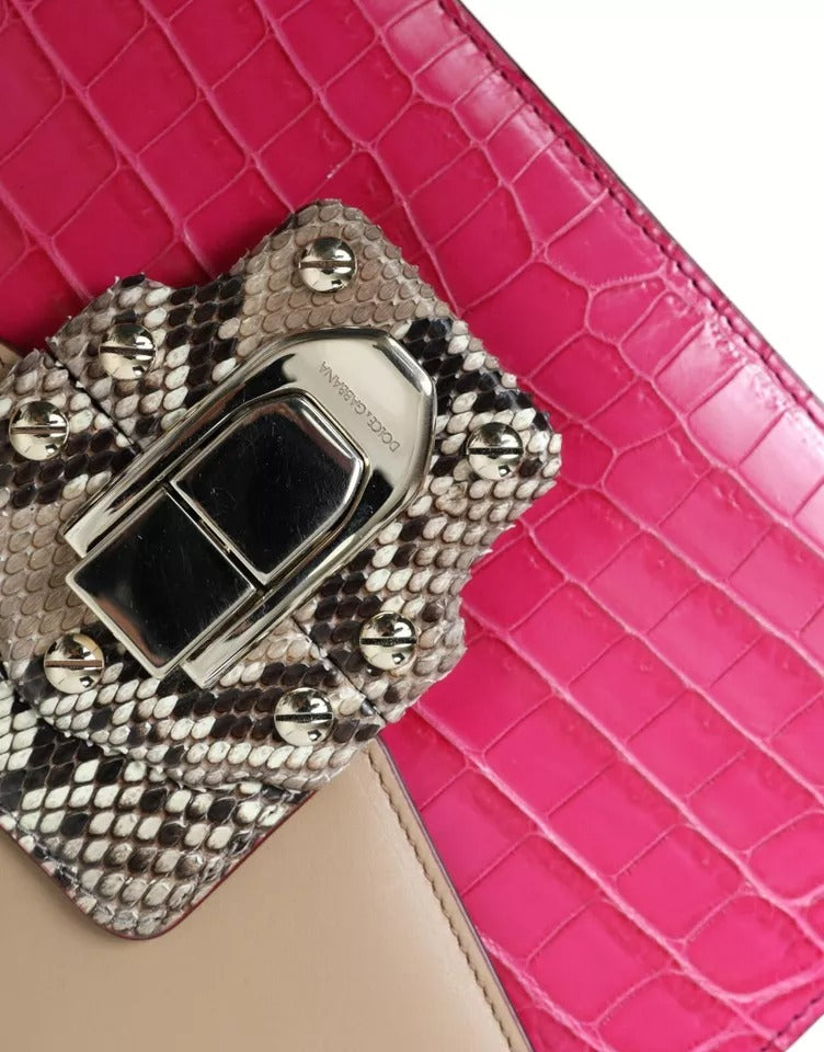 Dolce & Gabbana Multicolor Leather LUCIA Shoulder Women's Bag ( )
