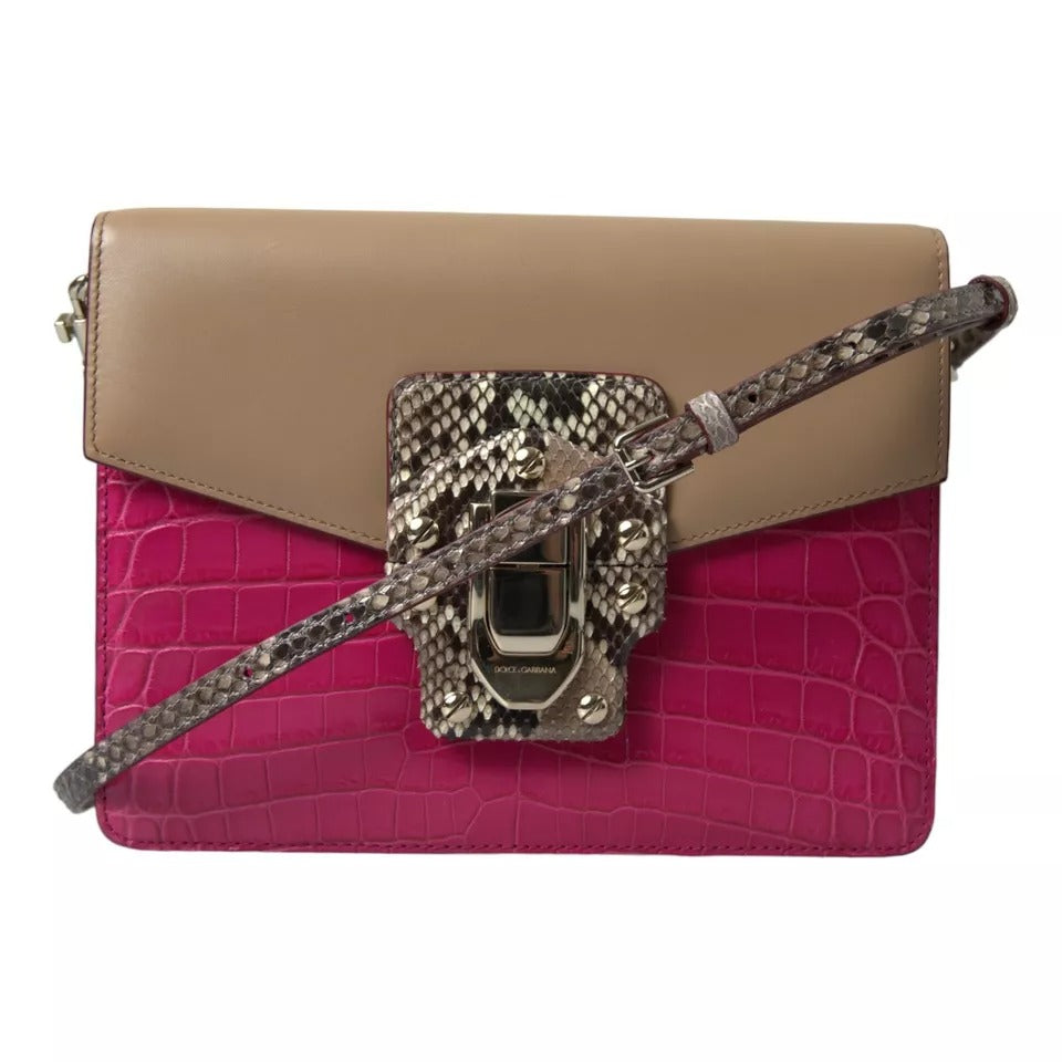 Dolce & Gabbana Multicolor Leather LUCIA Shoulder Women's Bag ( )