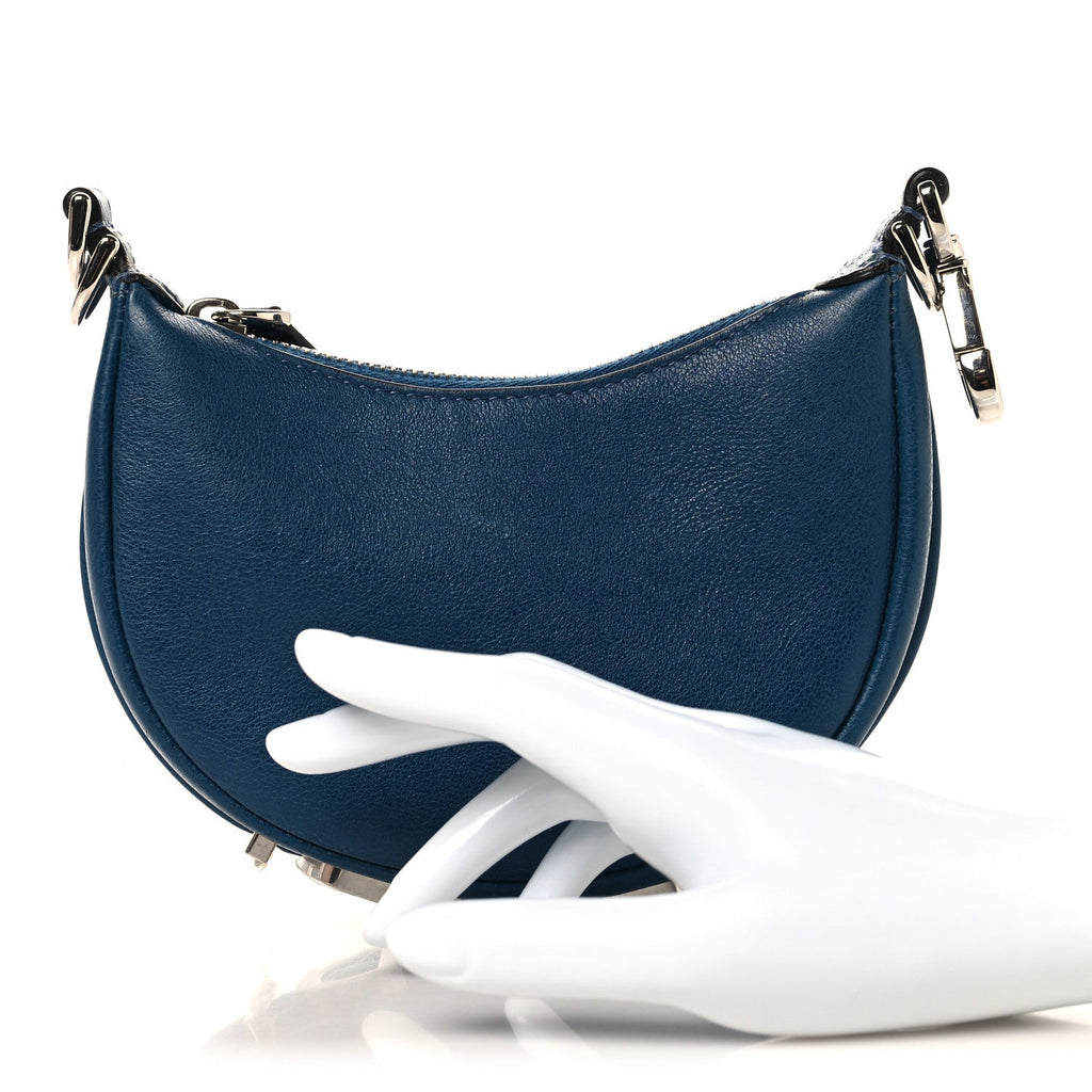 Vitello Grace Matte Nano Fendigraphy Hobo Charm Mirto