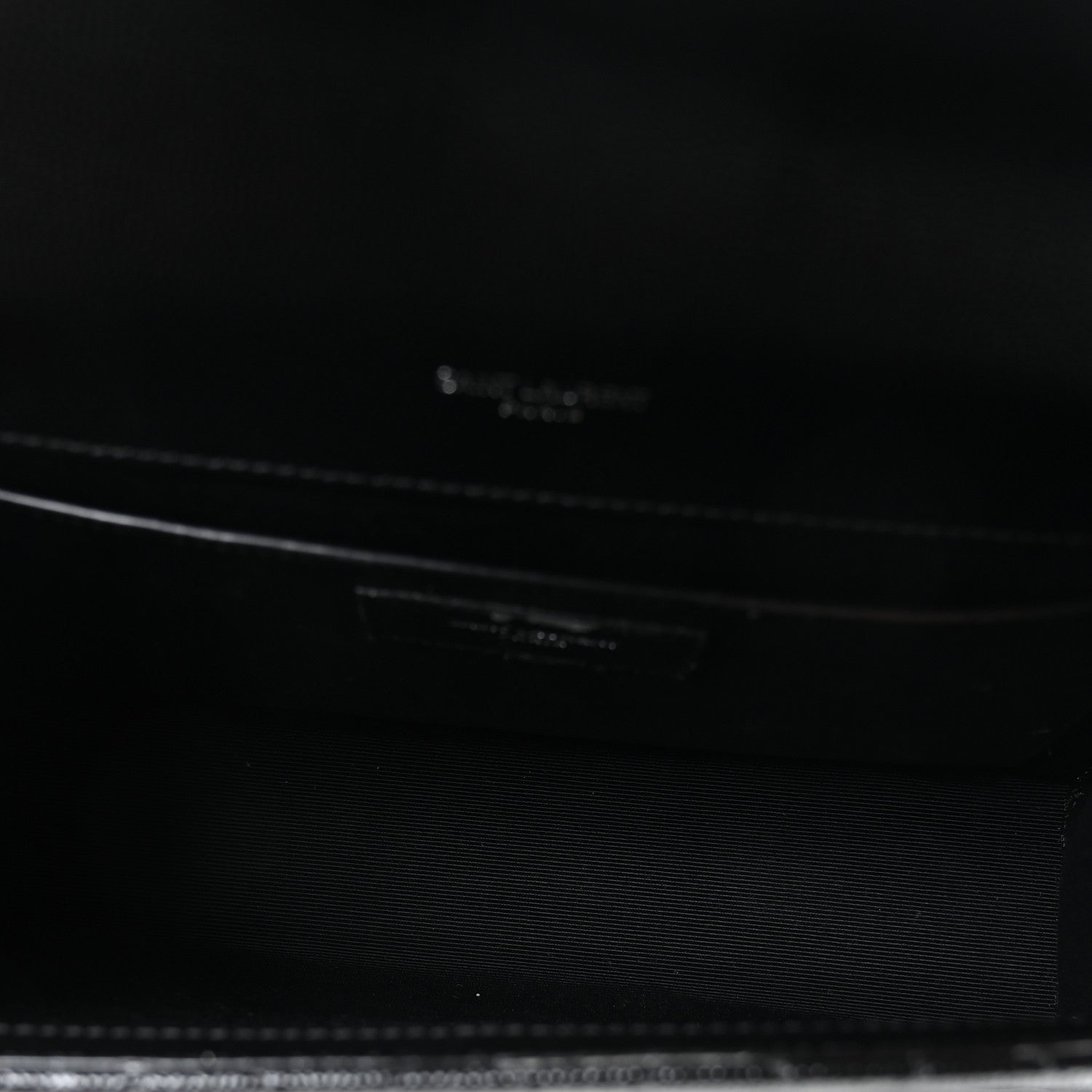 Grain De Poudre Textured Mixed Matelasse Triquilt Medium Monogram Satchel Black