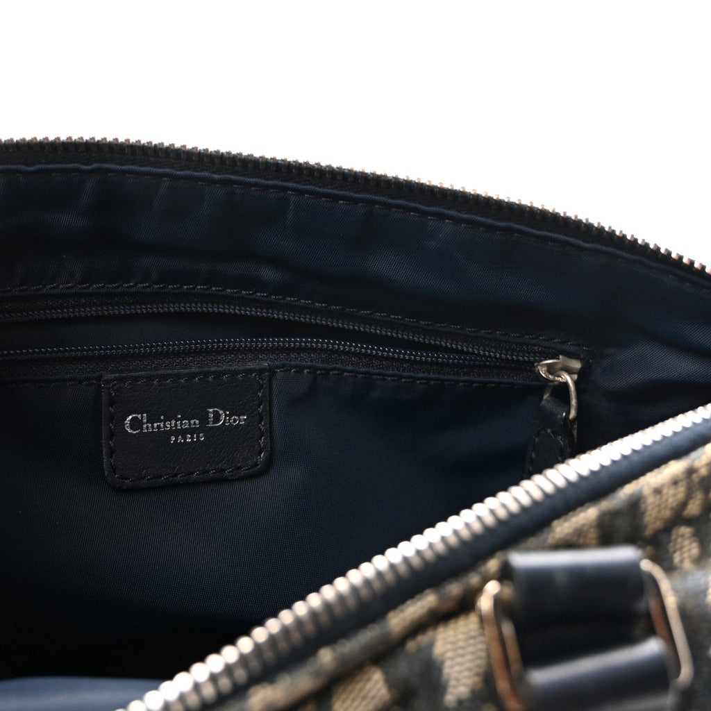 Denim Monogram Charms Shoulder Bag Blue