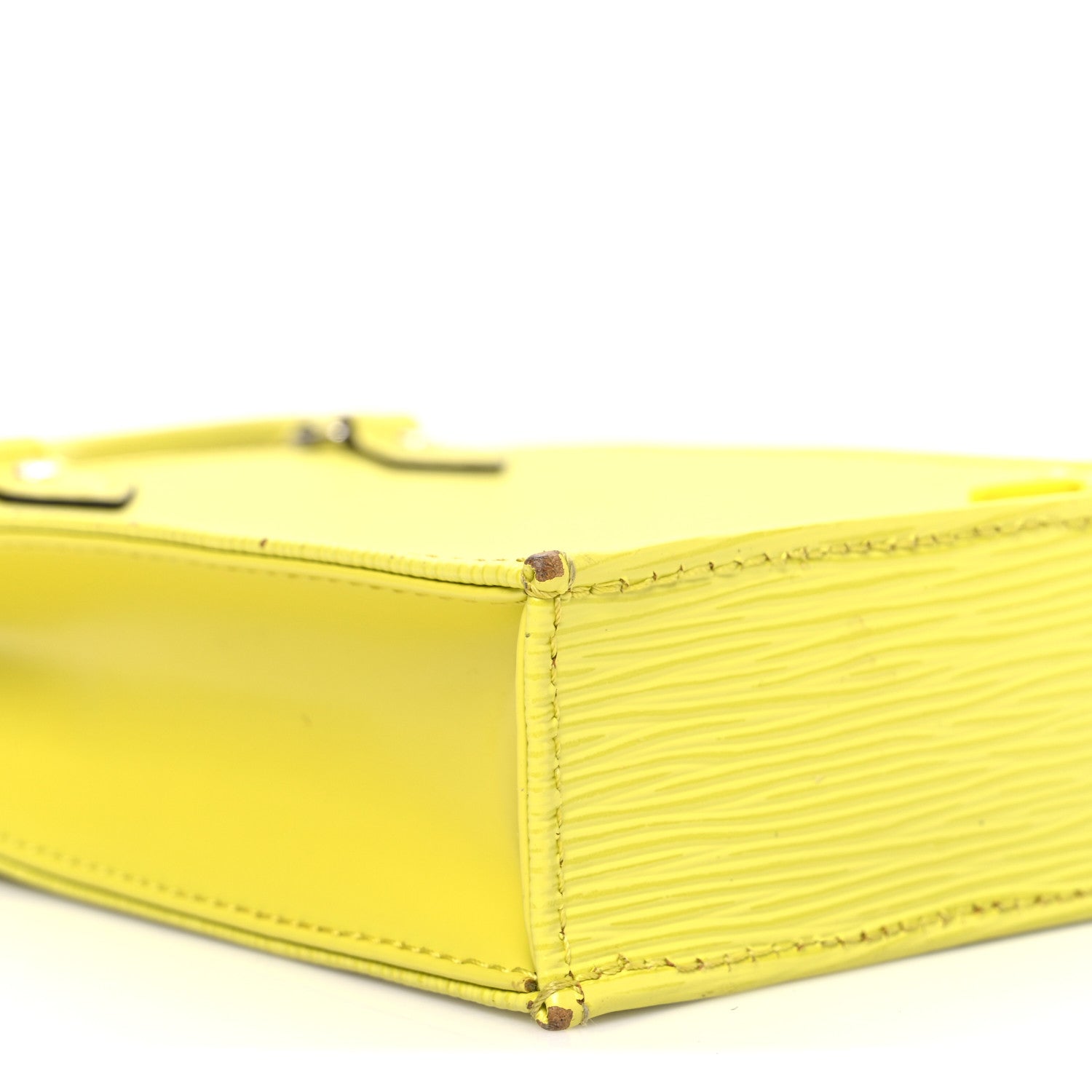 Epi Petit Sac Plat Yellow Citron