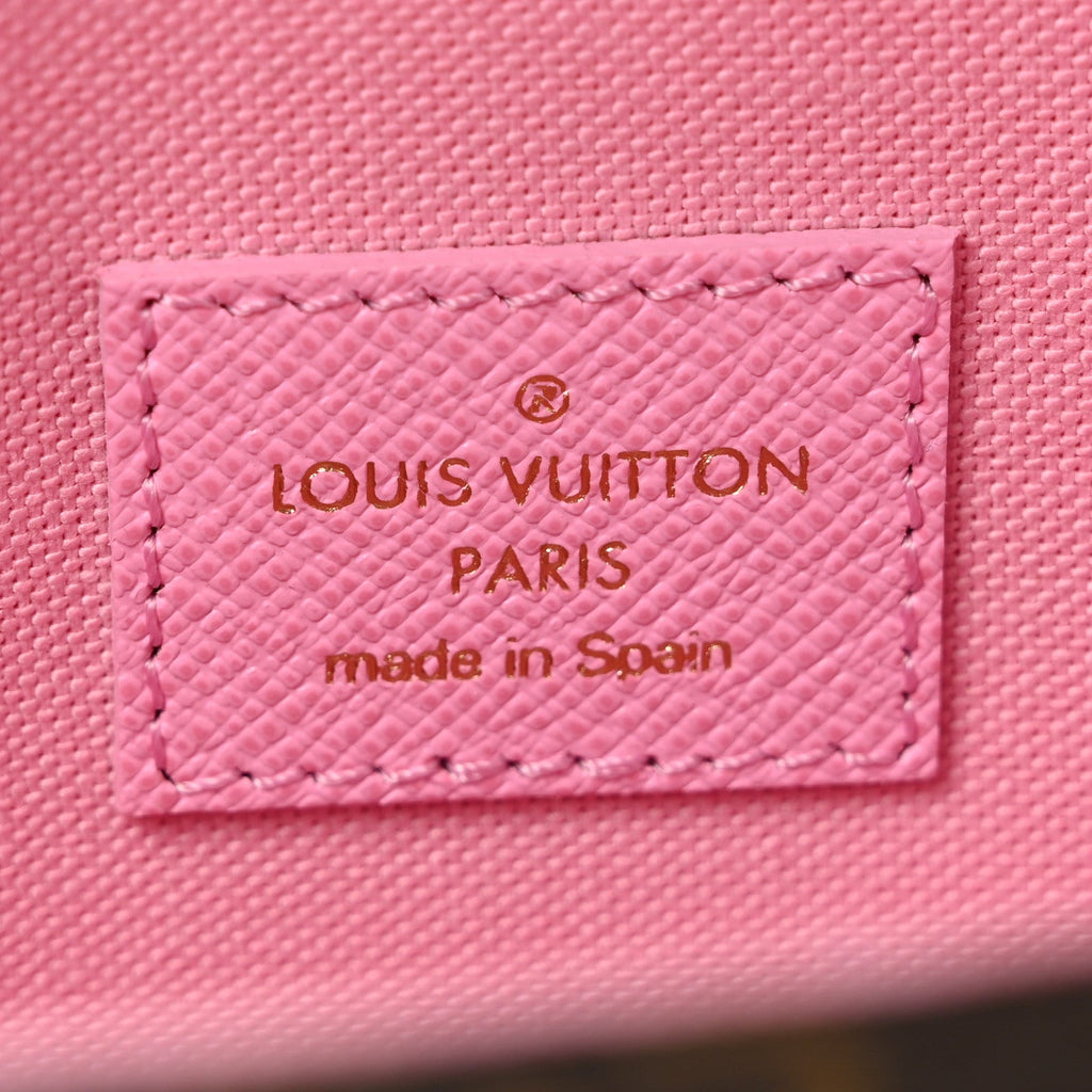 Monogram 2022 Christmas Animation Paris Pochette Felicie Chain Wallet Pink