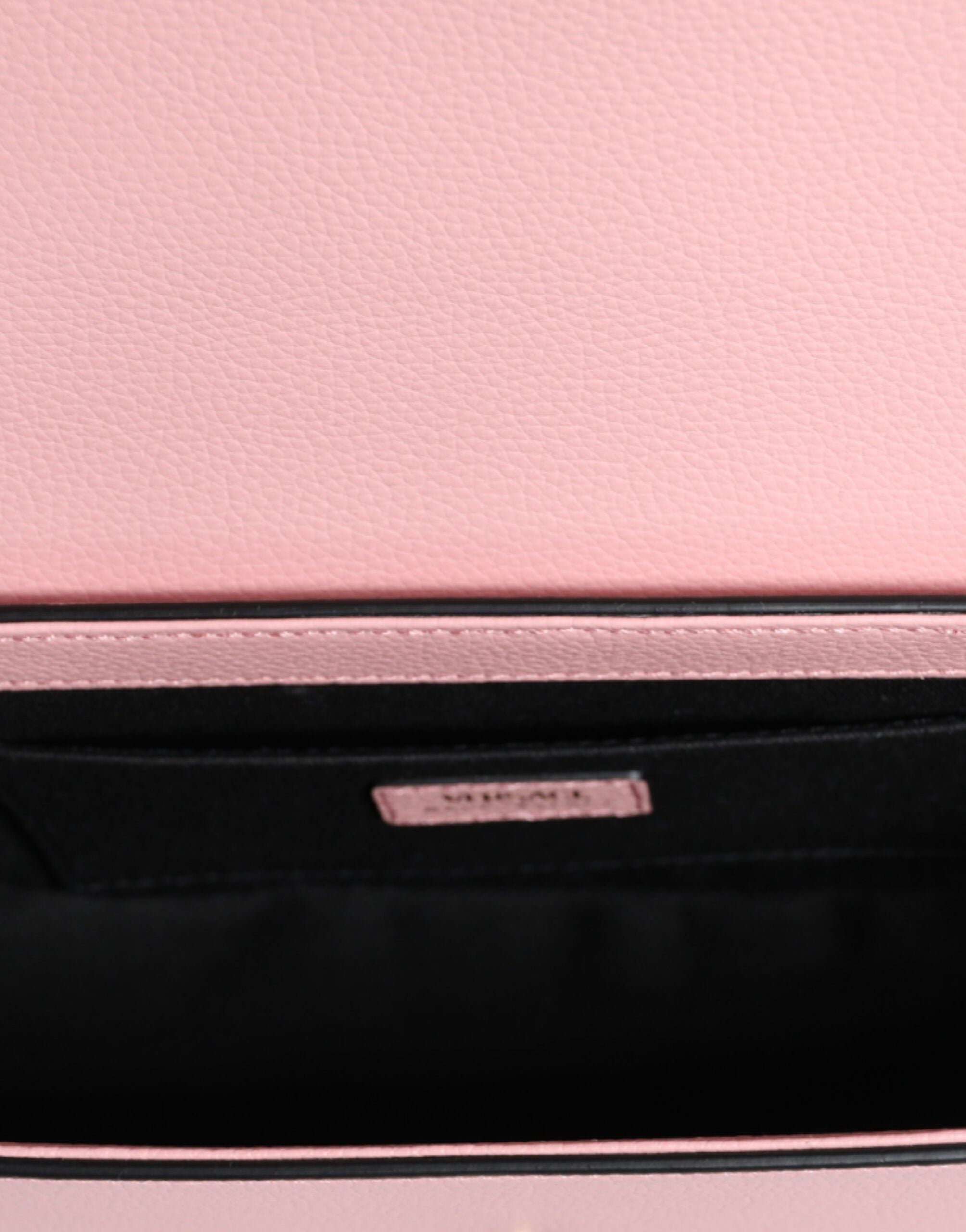 Versace Pink Grainy Calf Leather Logo Crossbody Shoulder Women's Bag
