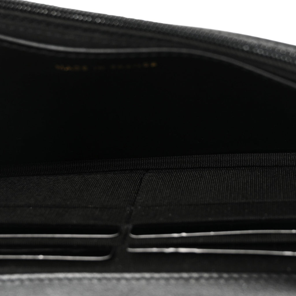 Caviar Quilted Boy Wallet On Chain WOC Black