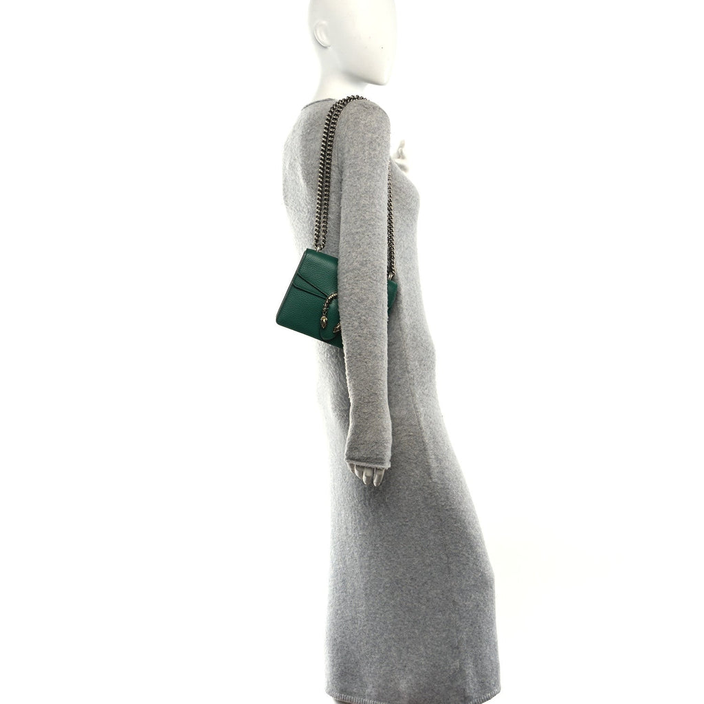 Calfskin Mini Dionysus Shoulder Bag Emerald