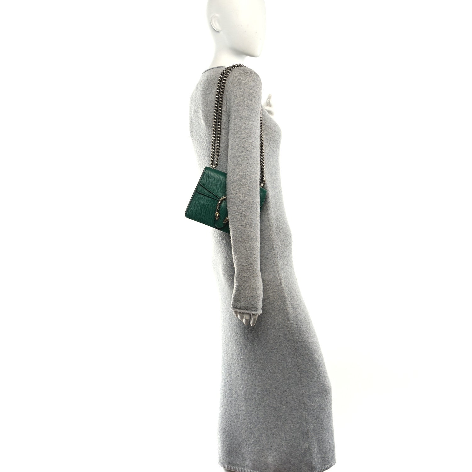 Calfskin Mini Dionysus Shoulder Bag Emerald