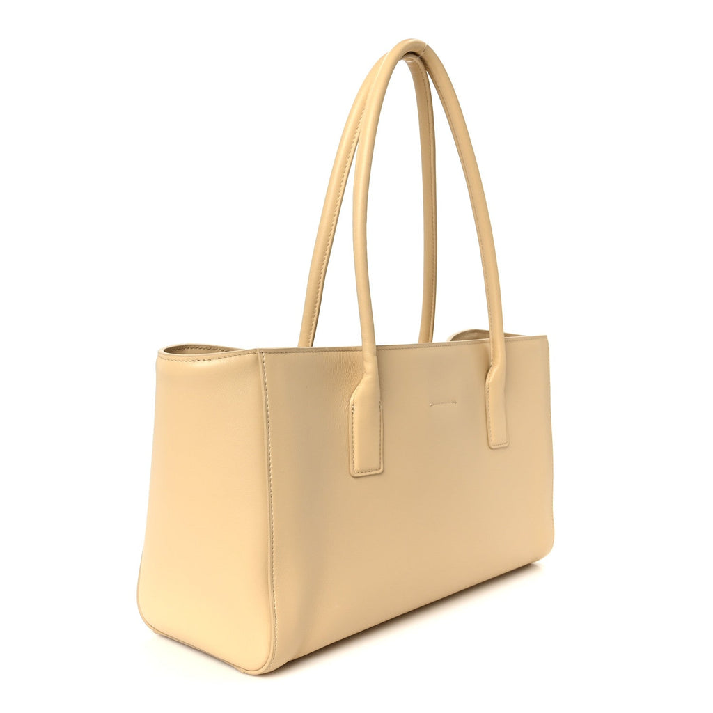 Calfskin Archetype Small Shopping Tote Beige