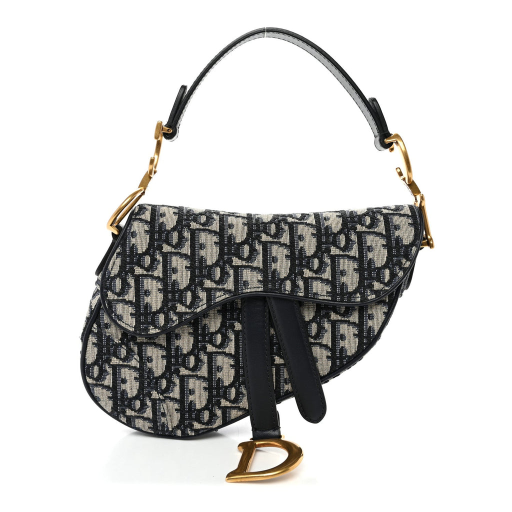 Oblique Mini Saddle Bag Blue