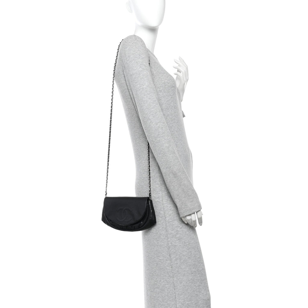 Caviar Half Moon Wallet On Chain WOC Black