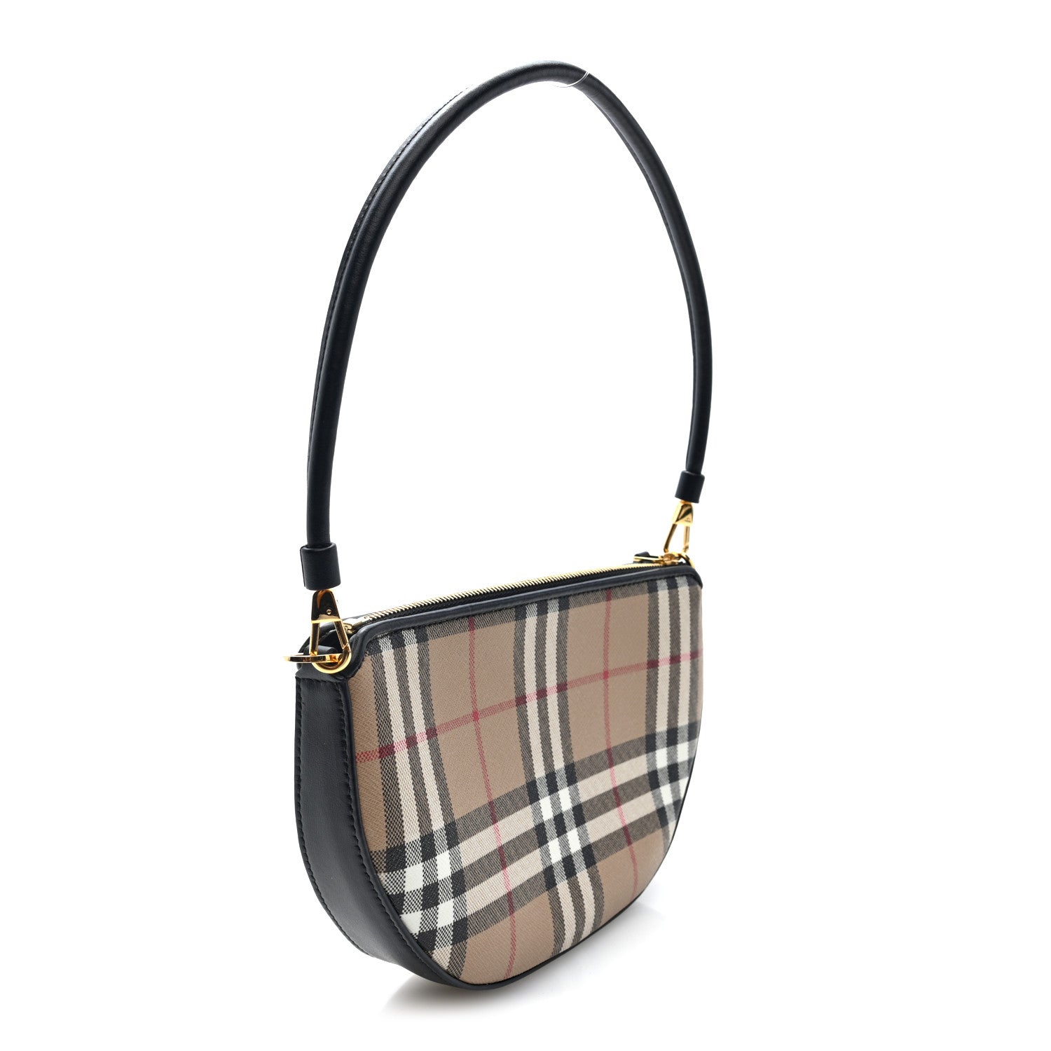 Vintage Check Calfskin Olympia Slim Pouch Archive Beige
