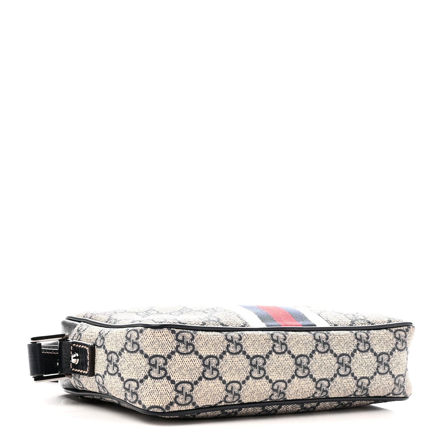 GG Supreme Monogram Web Small Shoulder Bag Navy