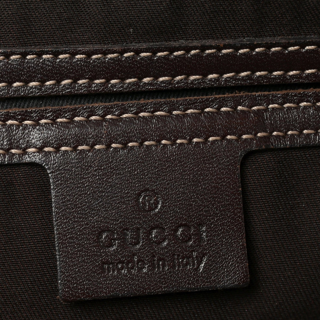 GG Supreme Monogram Belt Bag Dark Brown