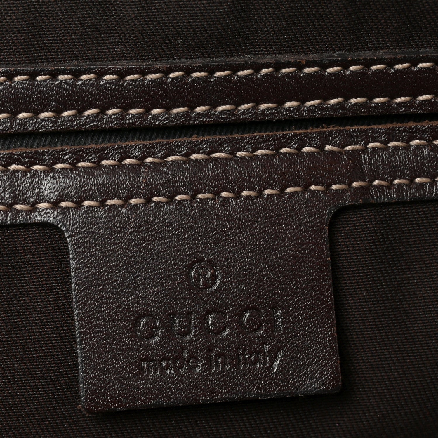 GG Supreme Monogram Belt Bag Dark Brown
