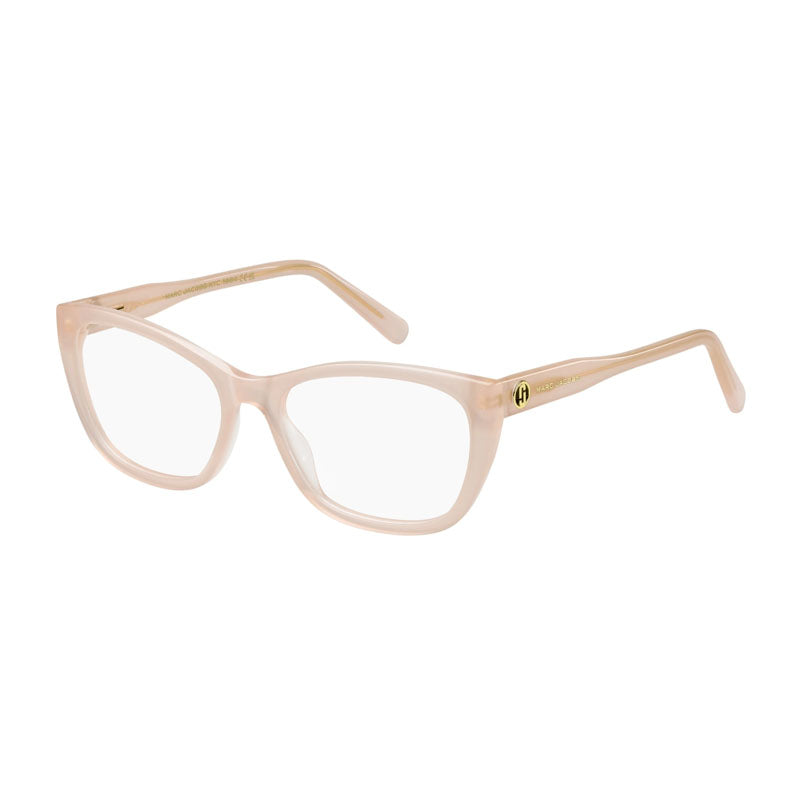 Marc Jacobs Eyeglasses Cat Eye Full Rim, Shiny Pink Frame and Clear Demo Lens Lens MARC736035J00