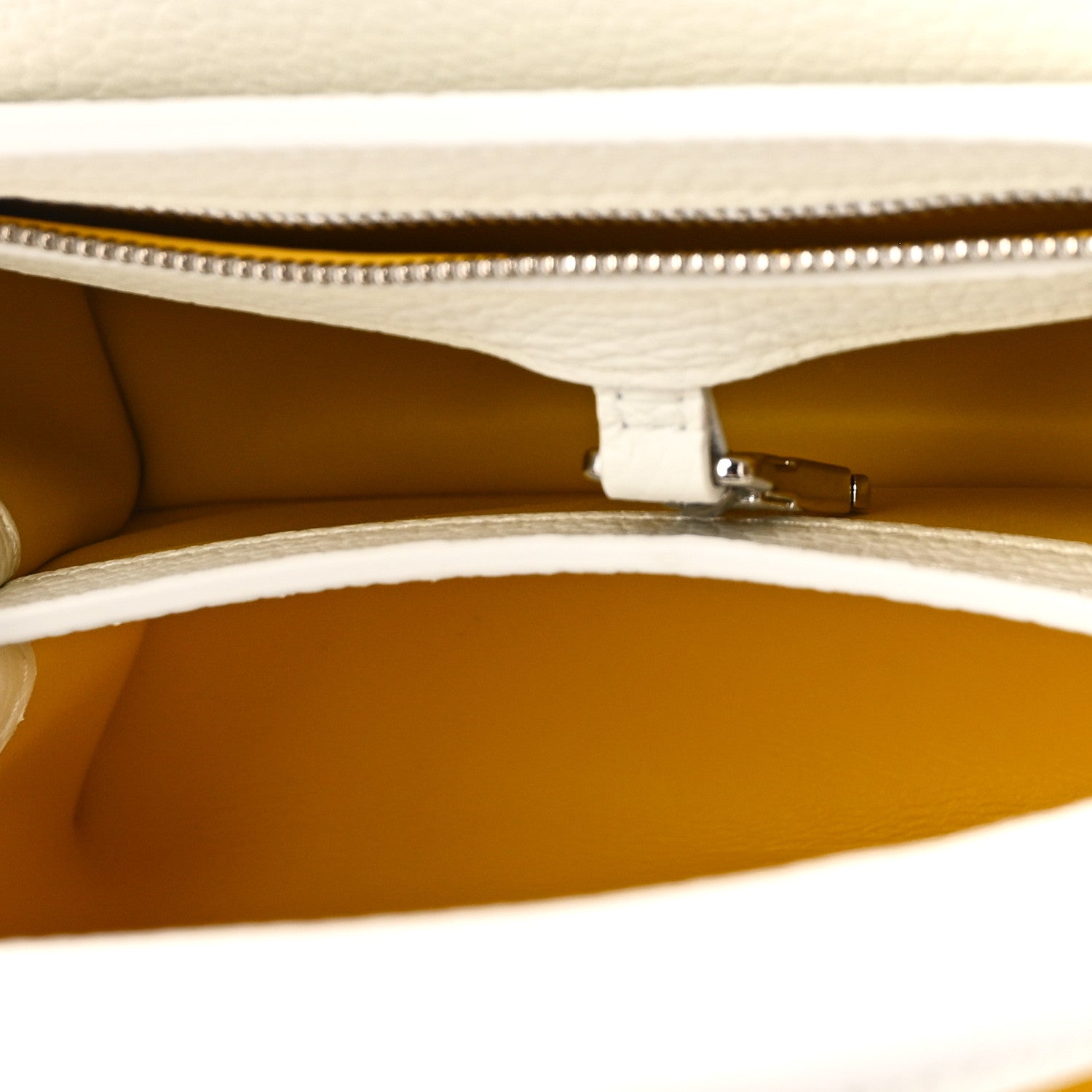 LV X YK Taurillon Capucines BB White