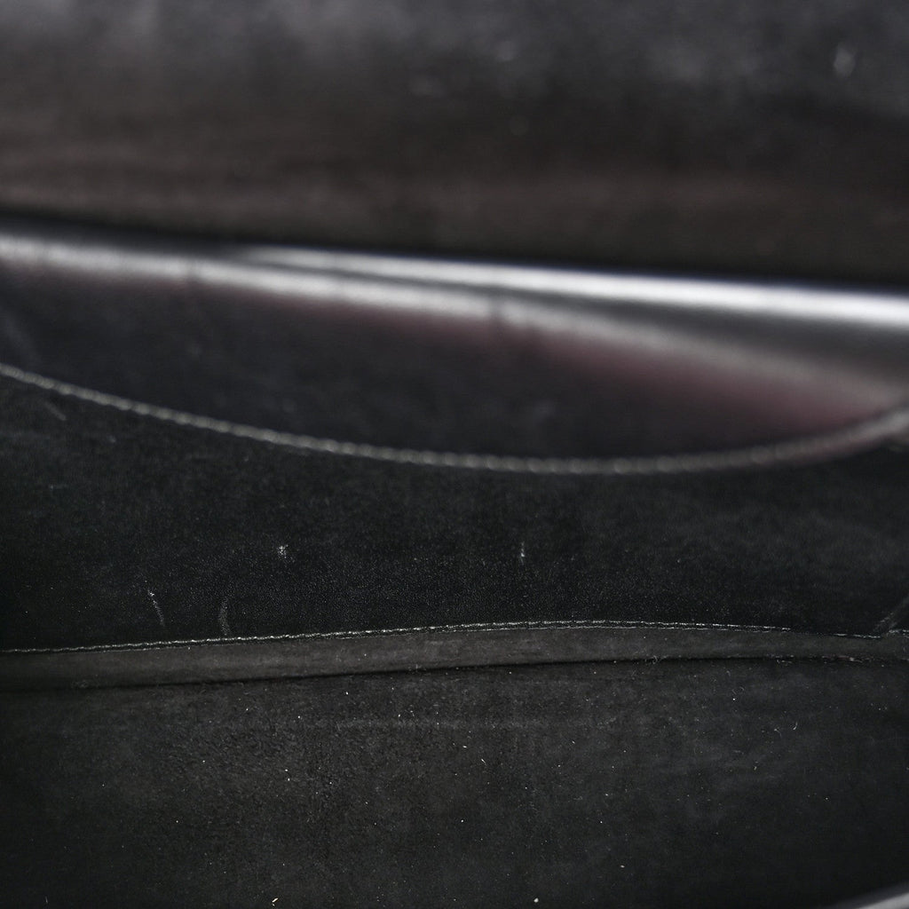 Calfskin J'Adior Chain Flap Bag Black