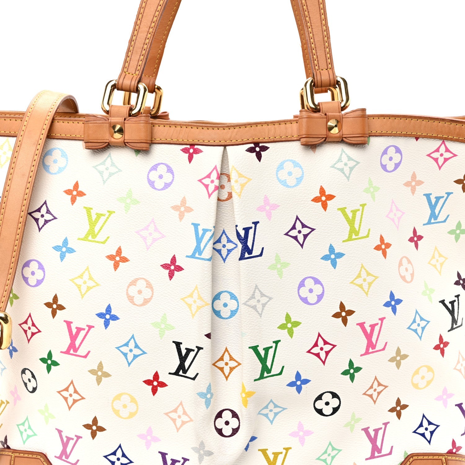 Monogram Multicolor Sharleen GM White White