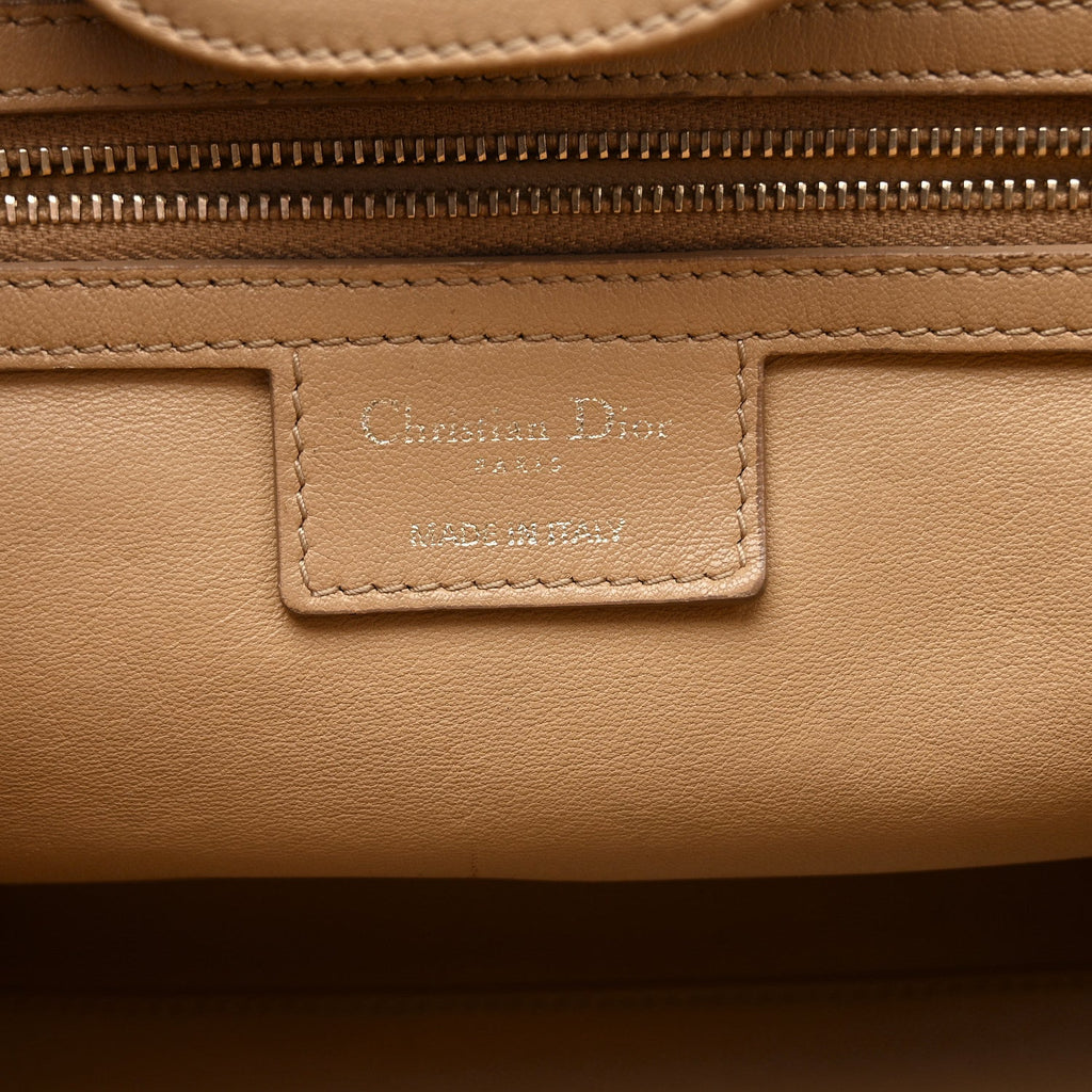 Gaufre Lambskin Cannage Delices Tote Beige