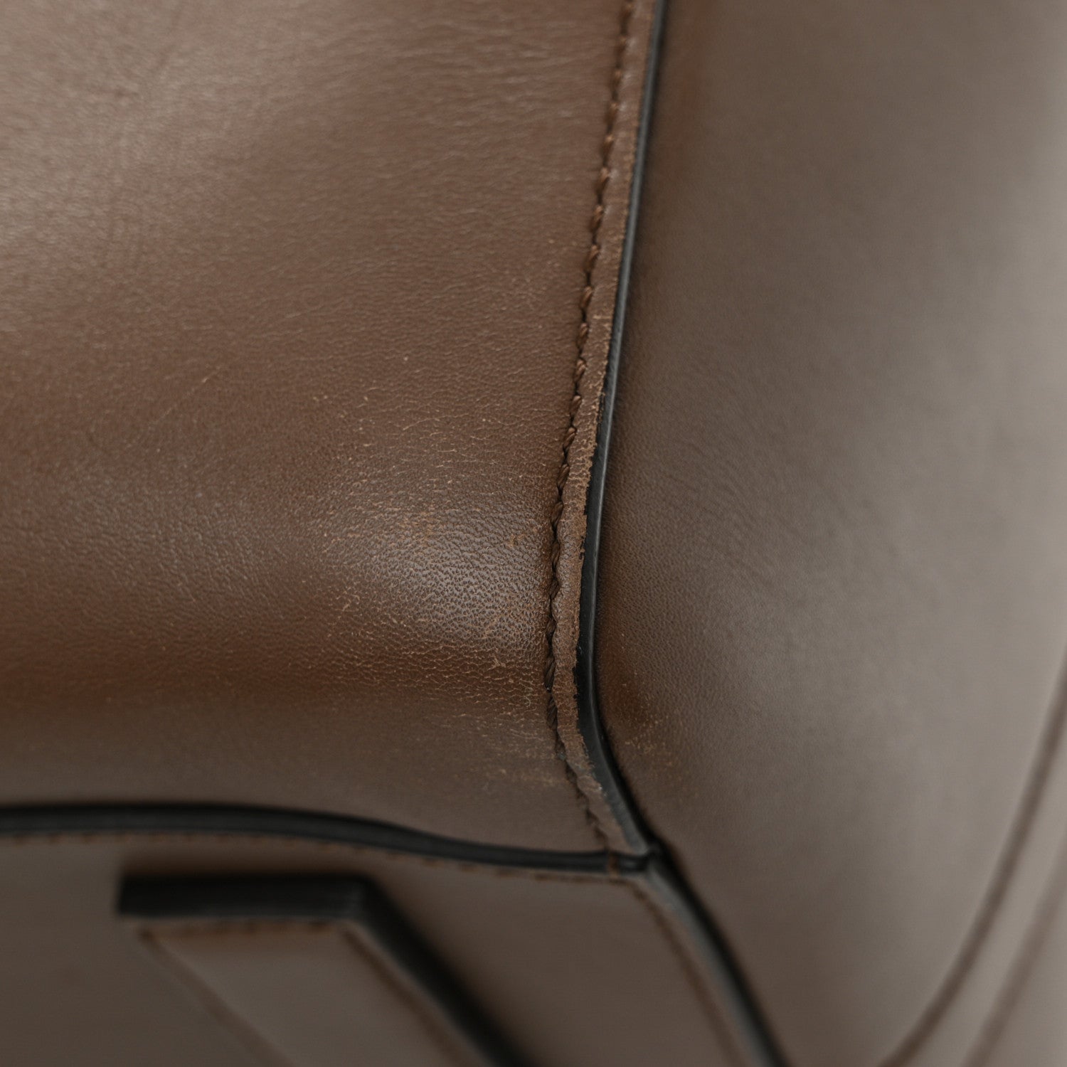 Shiny Lord Calfskin Medium Antigona Brown