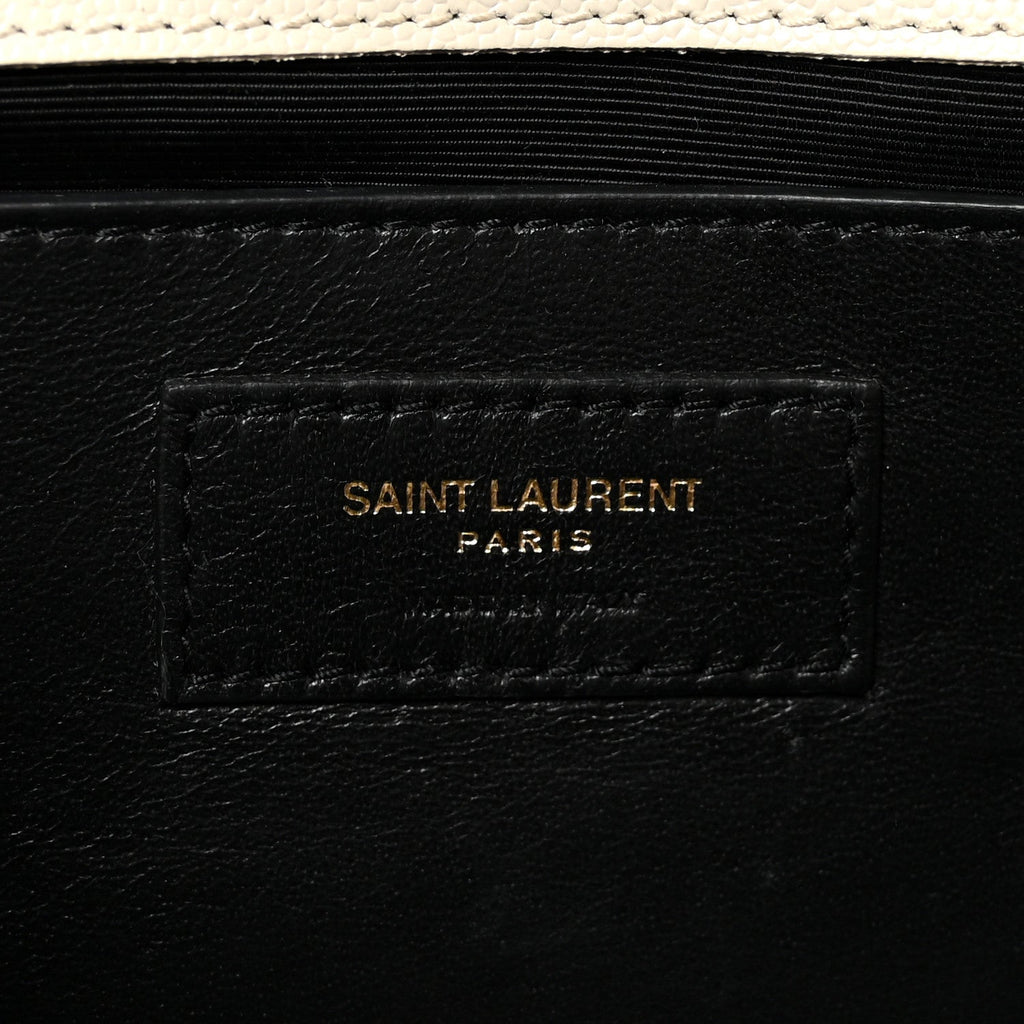 Grain De Poudre Classic Monogram Cassandre Clutch Crema Soft
