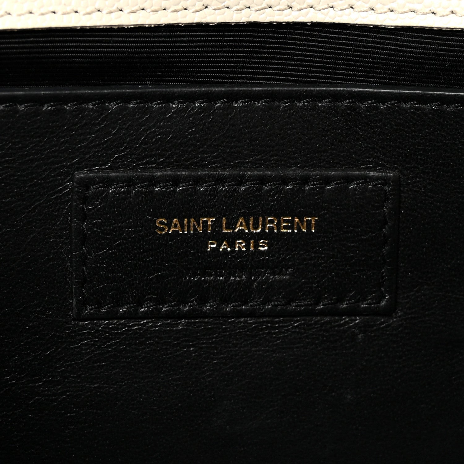 Grain De Poudre Classic Monogram Cassandre Clutch Crema Soft