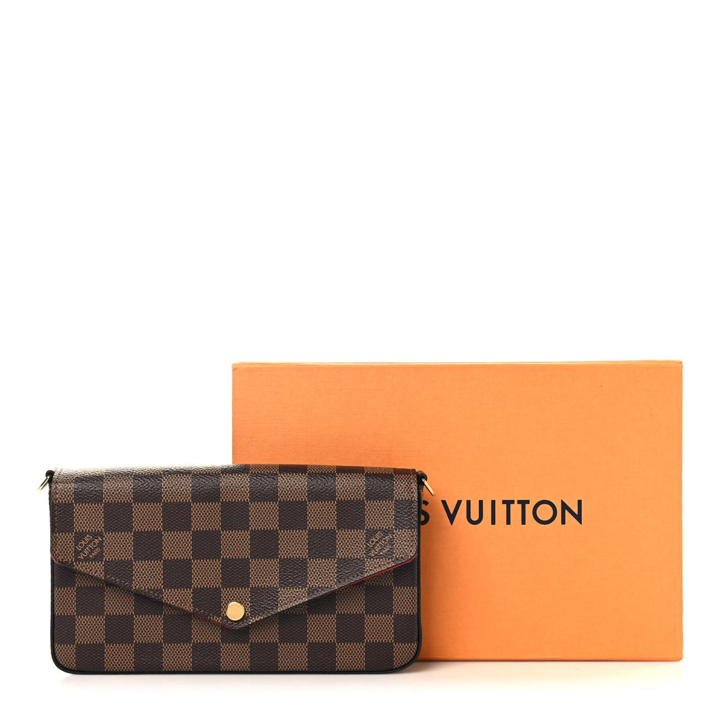Damier Ebene Pochette Felicie Chain Wallet