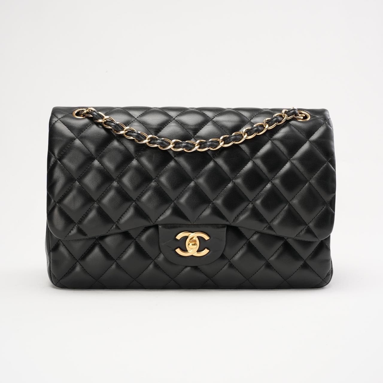 Chanel Timeless Jumbo Double Flap Lamb Black 2011