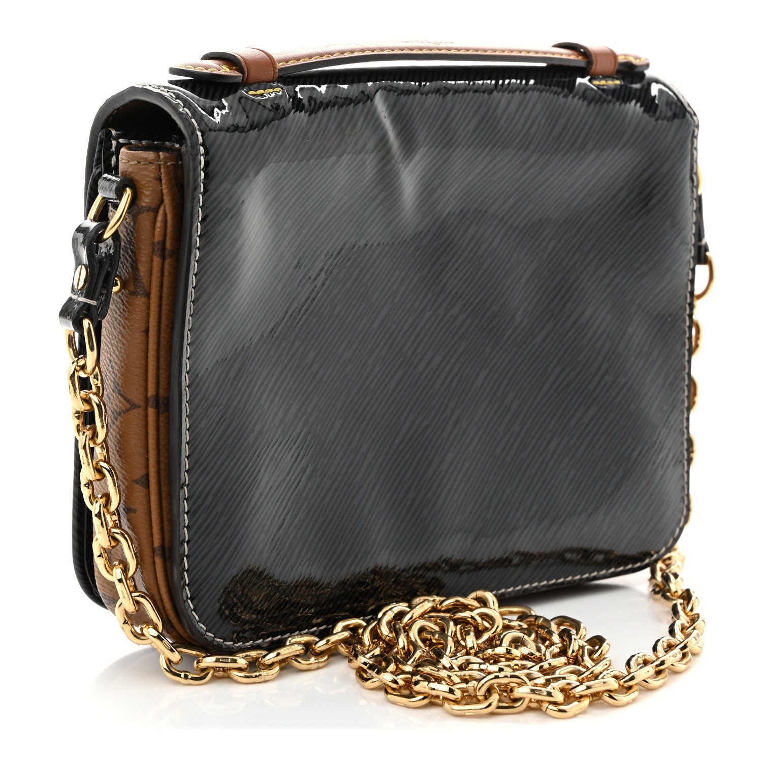 Shiny Epi Monogram Pochette Metis Mini Marine