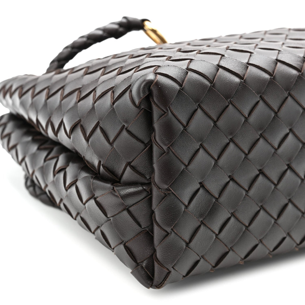 Nappa Intrecciato Medium Andiamo Shoulder Bag Fondant