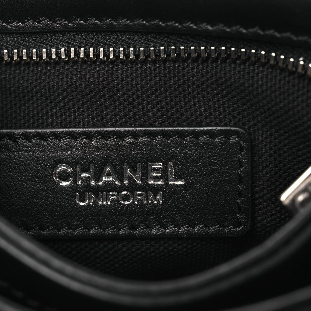 Lambskin Quilted Crossbody Bag Black