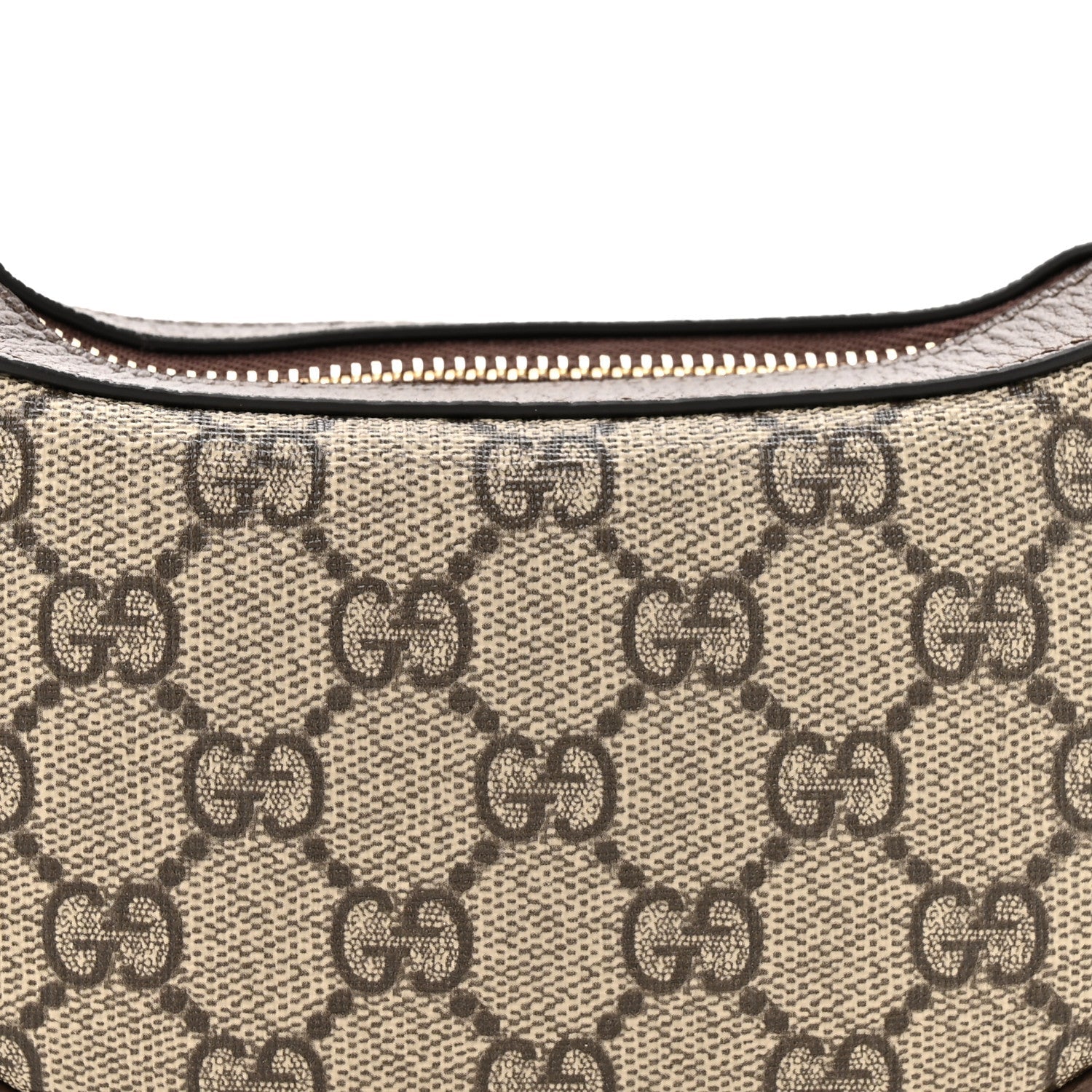 GG Supreme Monogram Textured Dollar Calfskin Web Mini Ophidia Bag Beige Ebony New Acero