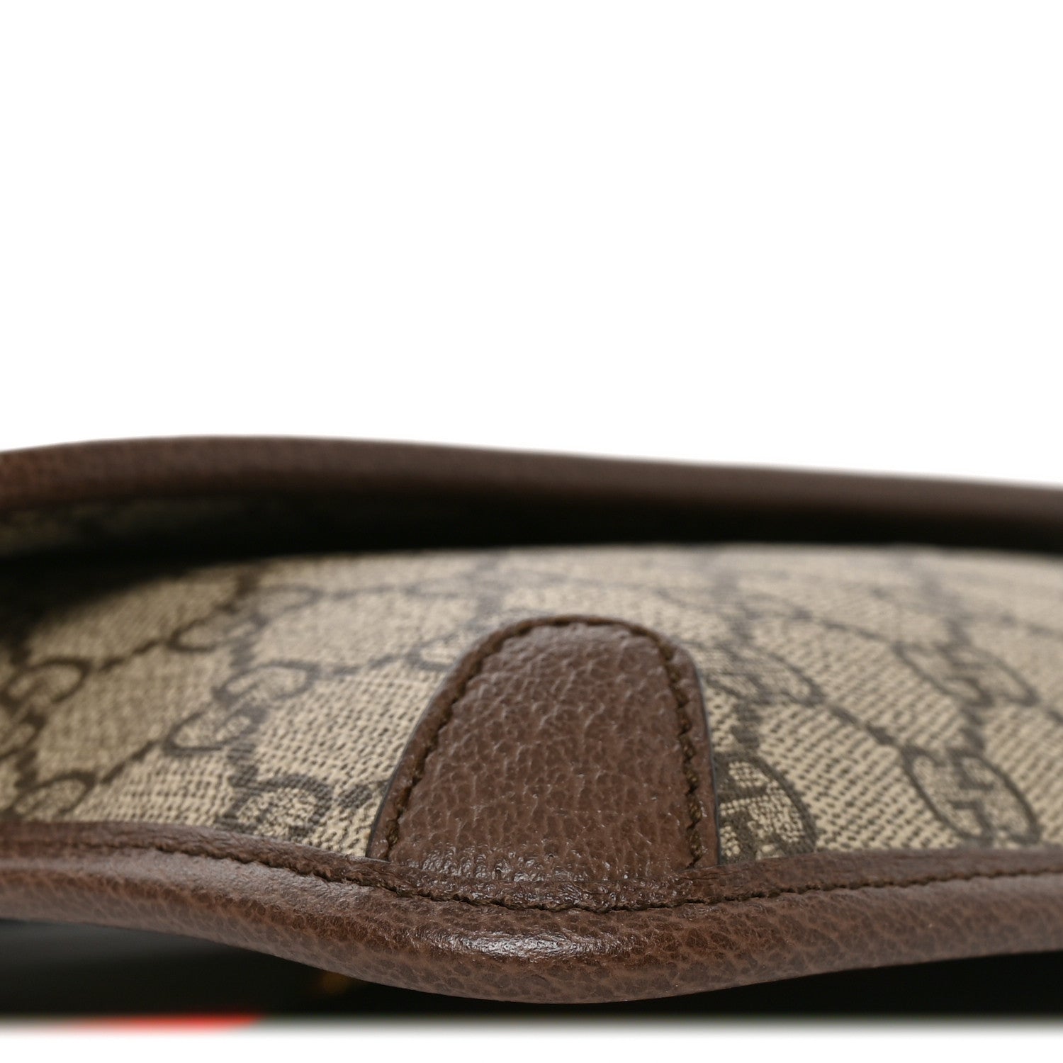 GG Supreme Monogram Neo Vintage Web Belt Bag Brown