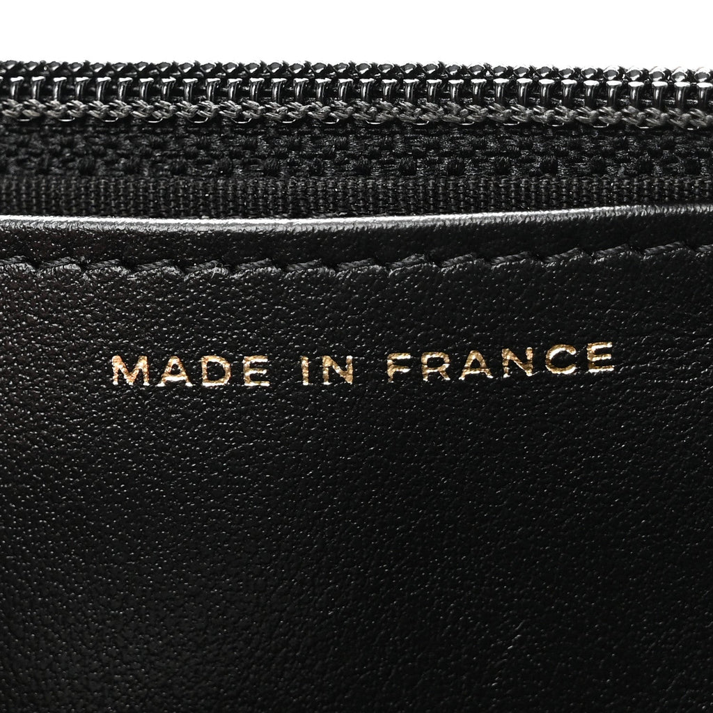 Caviar Quilted Boy Wallet On Chain WOC Black